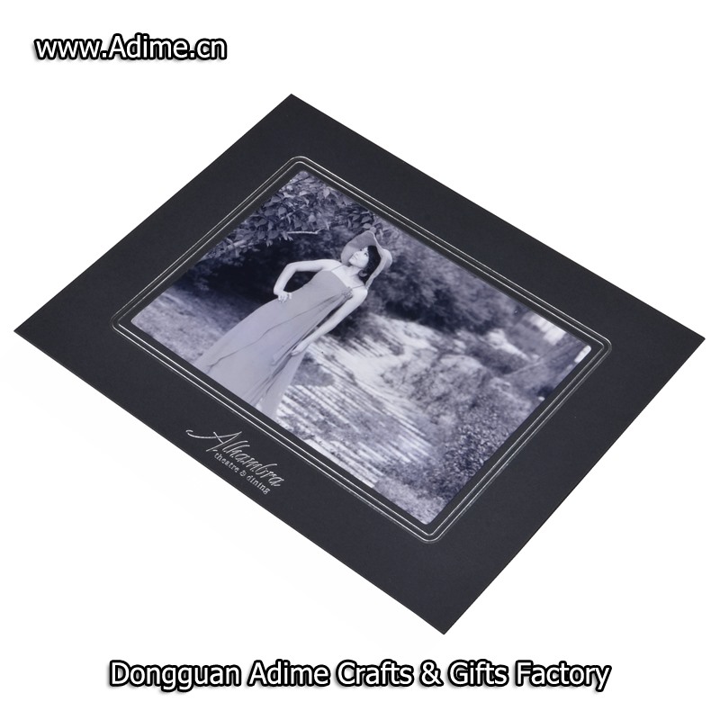 4x6 white horizontal paper photo folder