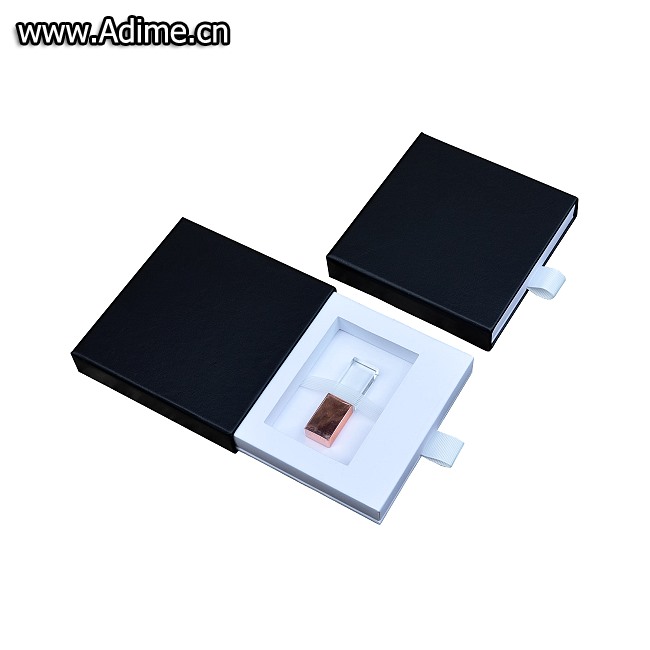 cloth linen USB drive drawer gift box