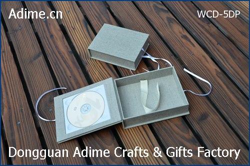 Linen CD DVD Photo Box