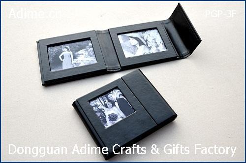 Leather Double Photo Frame