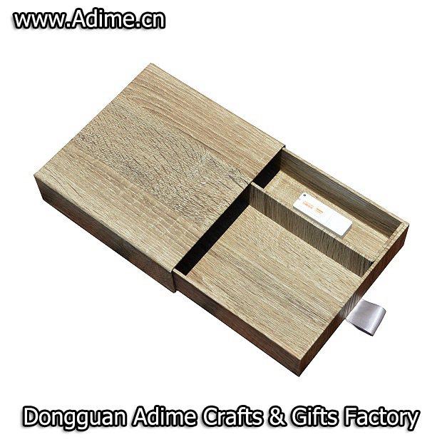 Wood Photo Box with USB Compartment