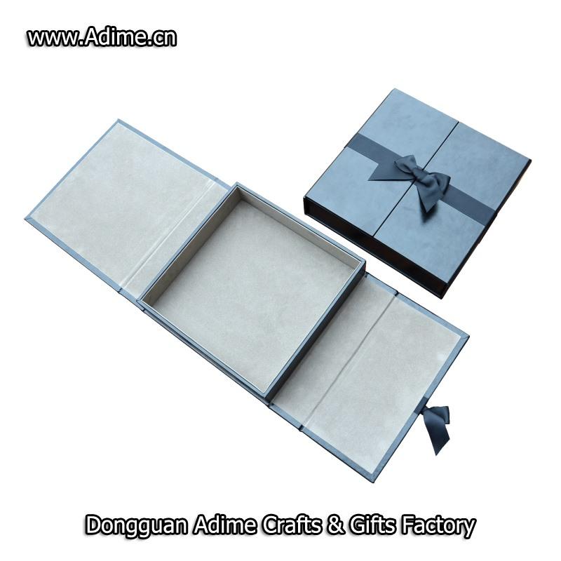 Leather Ribbon Photo Boxes