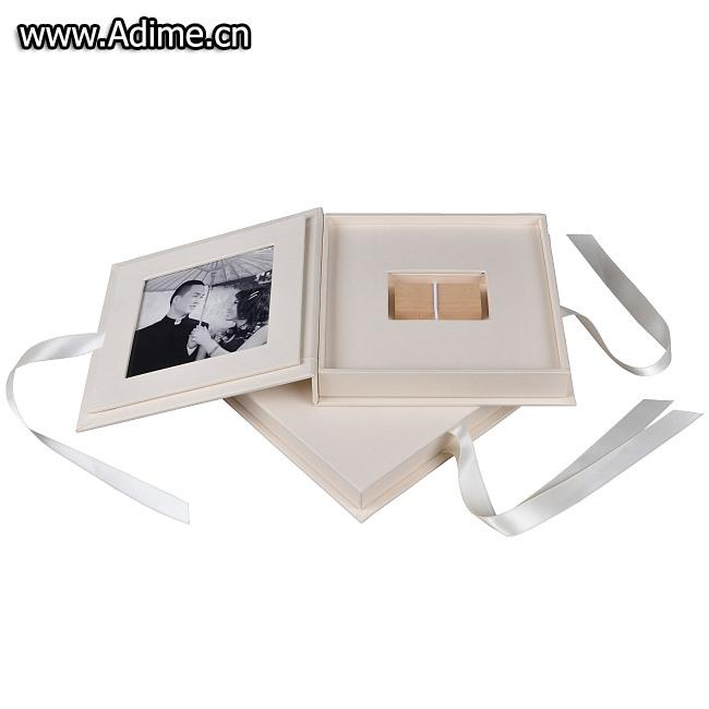 Linen Photo USB Gift Box