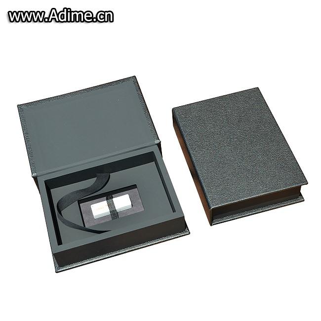 Leather Photo Box with USB Divider