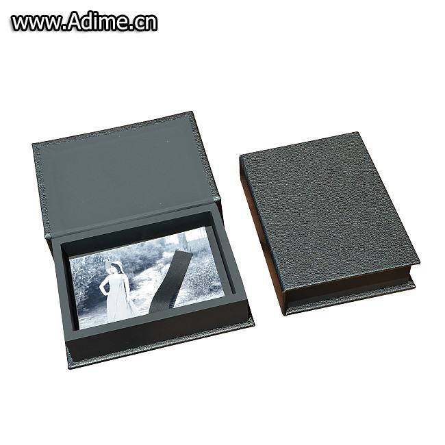 Leather Photo Box with USB Divider