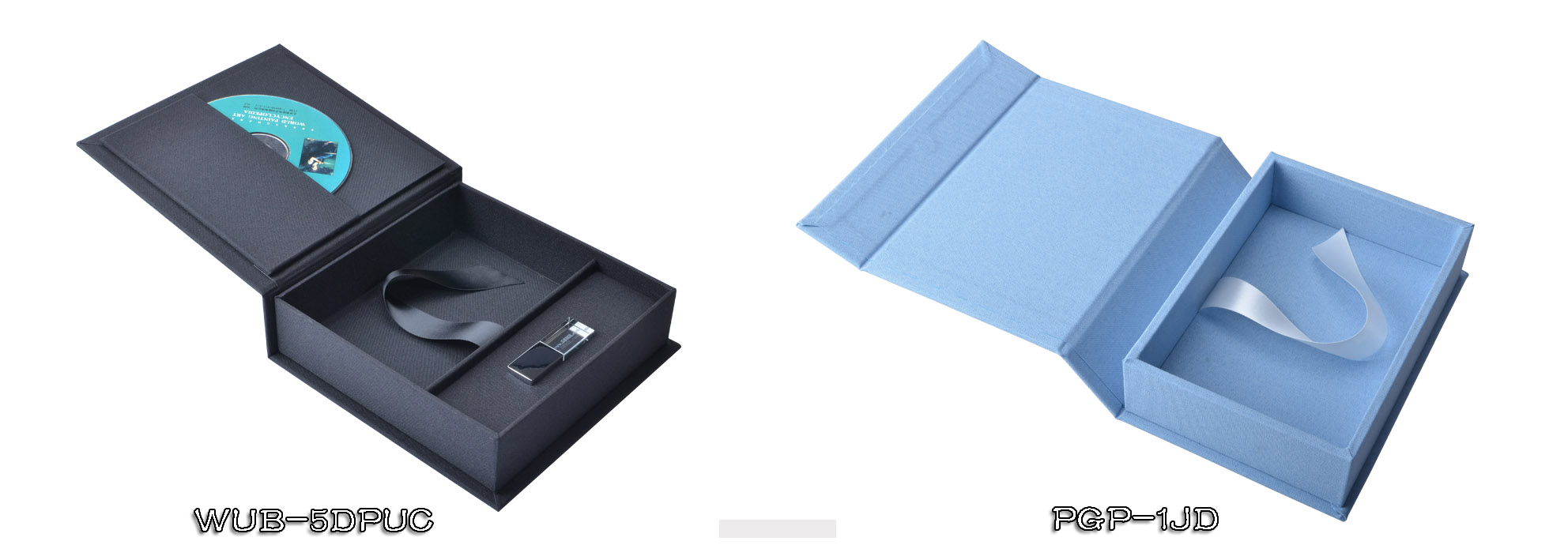 Linen DVD Photo Prints USB Stick Packaging Box