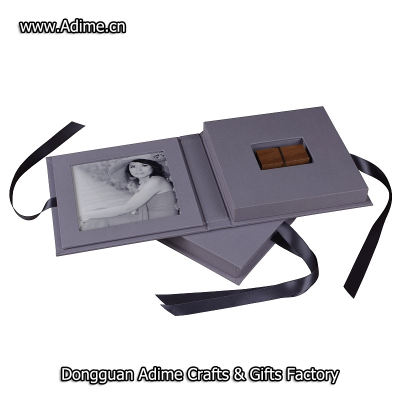 Linen Photo USB Packaging Box