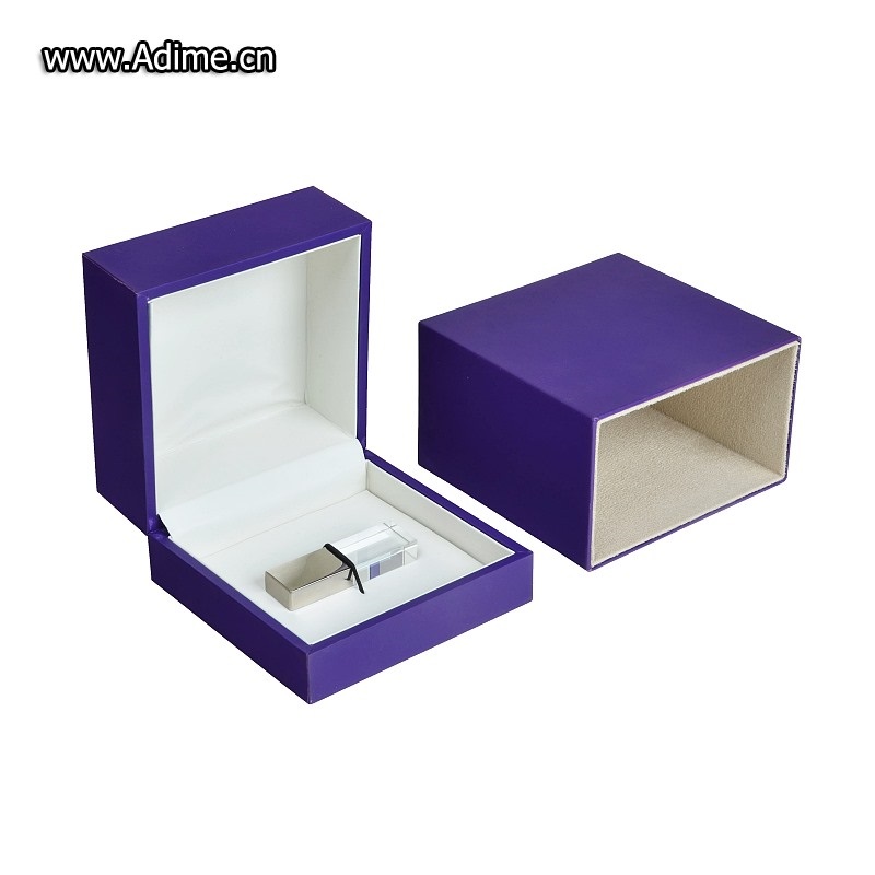 Soft Touch Paper USB Stick Packaging Gift Box for Wedding