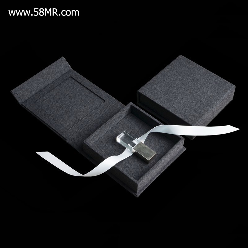 Linen Wedding USB Pen Drive Packaging Gift Box