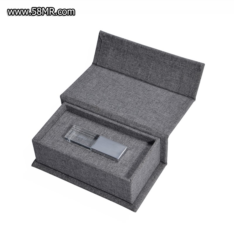 linen photography crystal usb gift box