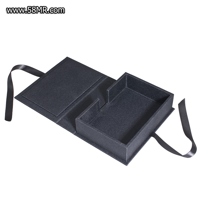 Ribbon Linen Photo Packaging Storage Box